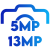 5 MP / 13 MP Kamera